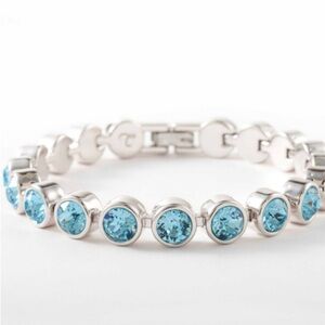 Swarovski Touchstone Crystal Aquamarine Ice Bracelet